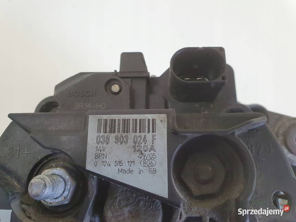 ALTERNATOR VW Transporter T5 20 8V 038903024F Chełm