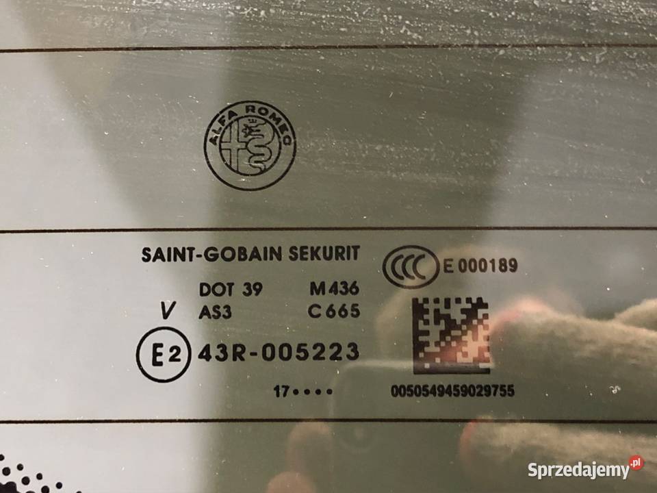 KLAPA TYŁ ALFA STELVIO SUV TYLNA BAGAŻNIKA