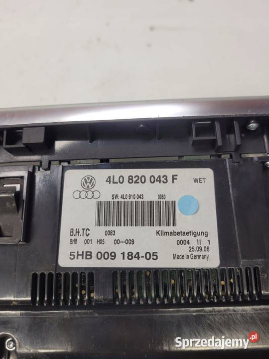 PANEL KLIMATRONIK AUDI Q7 4L LIFT 4L0820043F
