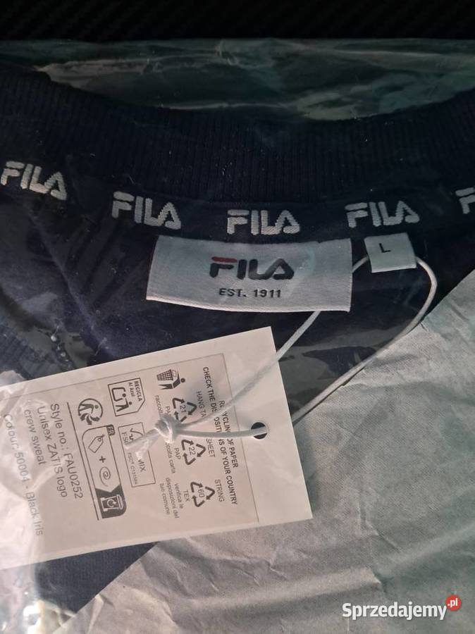 Bluza FILA L nowa z metką Black Iris granat Rozmiar L