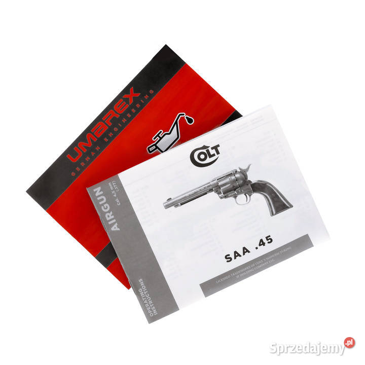 Rewolwer wiatrówka Colt SAA 4555 nikiel 45 mm sprzedam