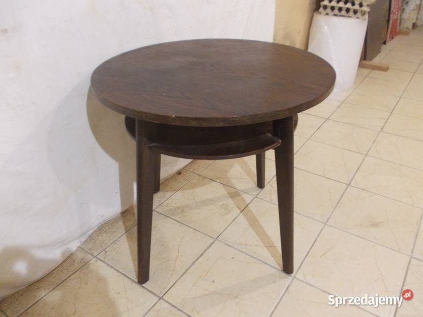Stary okrągły stolik kawowy Czechosłowacki TOP Bielsko-Biała