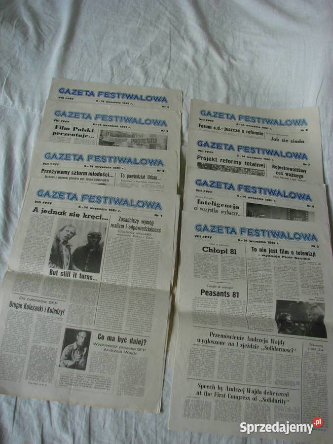 GAZETA FESTIWALOWA VIII FPFF 1981r Czasopisma Pruszcz Gdański sprzedam