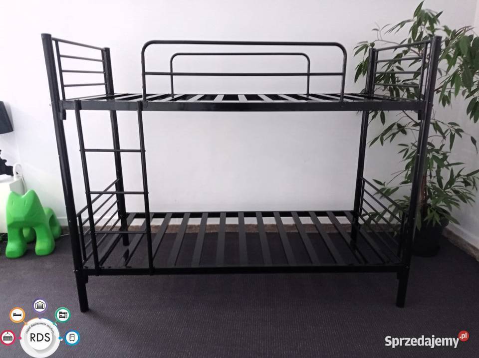 Łóżko metalowe PIĘTROWE POJEDYNCZE 2w1 Łóżka 98cm Sopot sprzedam