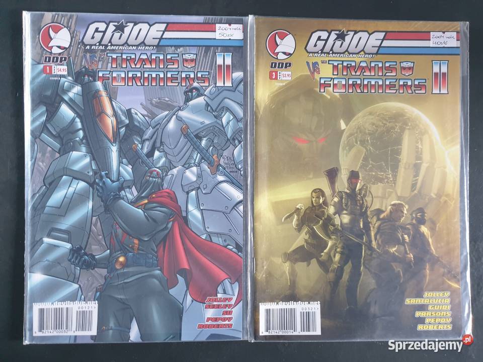 GIJoe vs Transformers zestaw 7 komiksów DDP pomorskie Gdynia