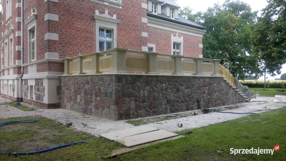Balustrady z naturalnego kamienia piaskowca Kamienna Góra