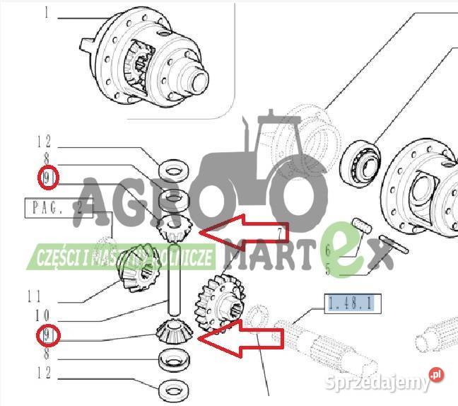 4991695, 5176409, 5154262, 1930831, 1930128 KOŁO ZĘBATE CNH