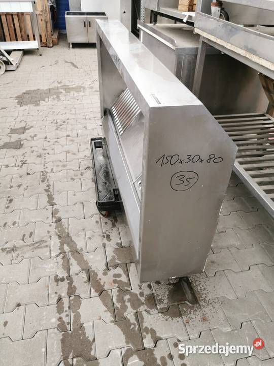 Okap przyscienny 150x30x80 35 wielkopolskie Krotoszyn