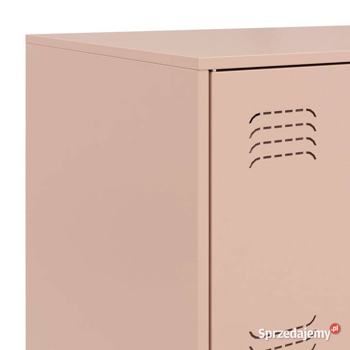 Szafka boczna różowa 67x39x107 stal WM841656 Warszawa