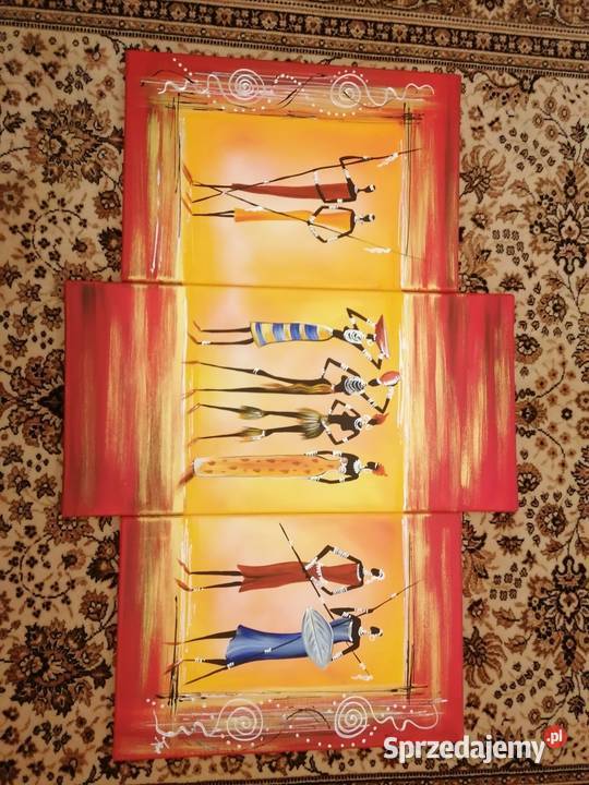 Obraz Tryptyk Motyw Etniczny Malarstwo mazowieckie Warszawa