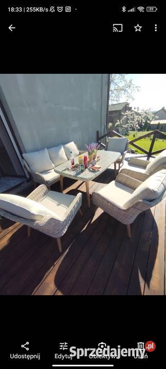 Piękny zestawy ogrodowy Bilboa Komplety wypoczynkowe Dom i Ogród śląskie Tychy