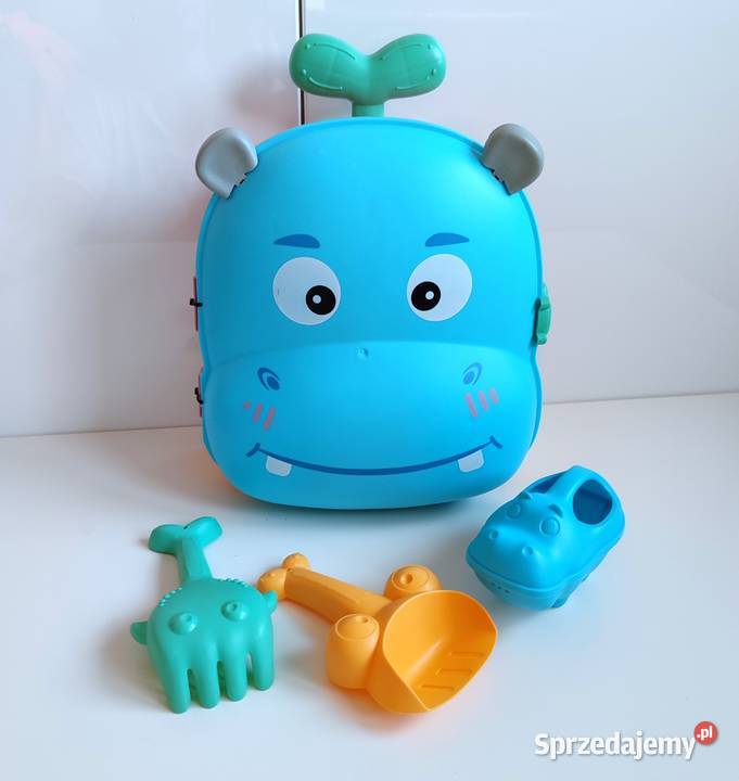 Zestaw do piasku 3w1 walizka hipopotam Woopie Katowice