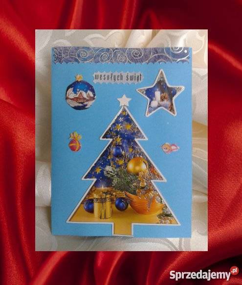 Kartki świąteczne własnoręcznie robione haft Bolesławiec sprzedam