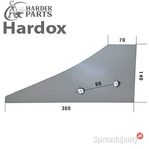 Płoza przednia HARDOX 930821150P części do pługa