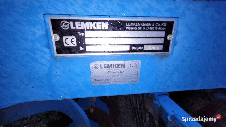 Lemken Talerzówka 3m Węglinek
