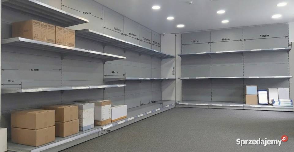Sprzedam system regałów sklepowych metalowych Warszawa