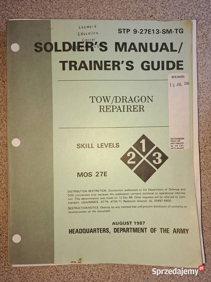 Materiały szkoleniowe TM US Army poradniki Warszawa
