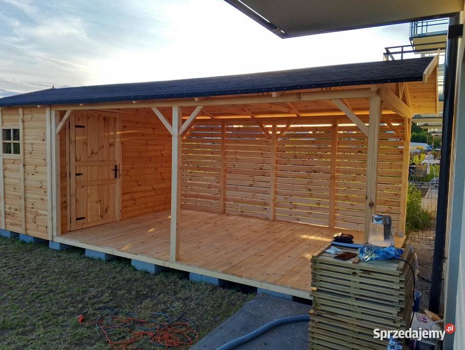 Domek narzędziowy domek z tarasem na działke 3x2 lubelskie Lublin sprzedam