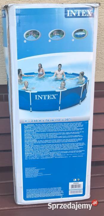Duży basen INTEX ogrodowo stelażowy 366 x 076 m Sporty wodne sprzedam
