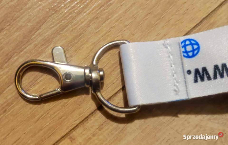 Smycz do kluczy identyfikatora białoniebieska z Pozostałe Ciechocinek