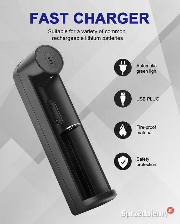Ładowarka USB do akumulatorów AA AAA 14500 18350