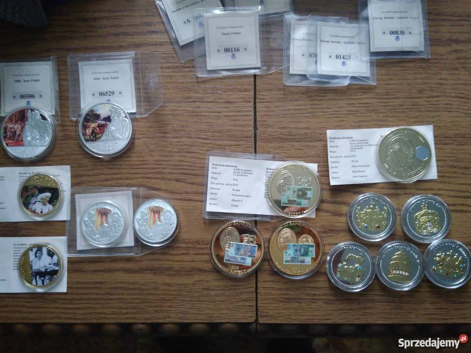 Numizmaty medale kolekcjonerskie Numizmatyka łódzkie Chrząstówek