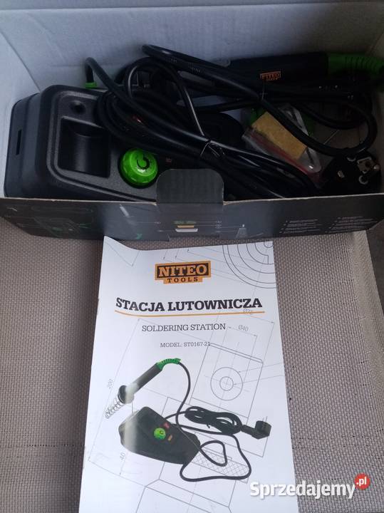 Lutownica z cyną i grotami Nowa Wieliczka