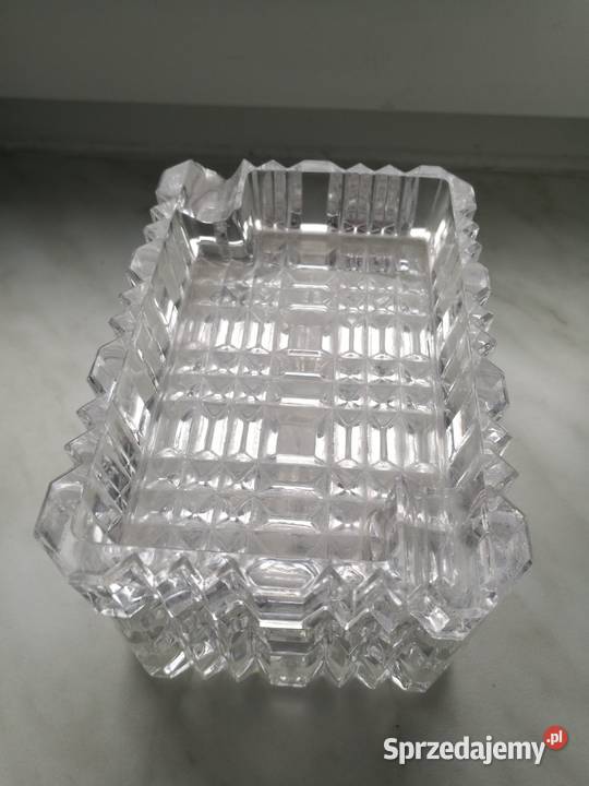 Kryształowa popielniczka prl Porcelana i szkło Choszczno