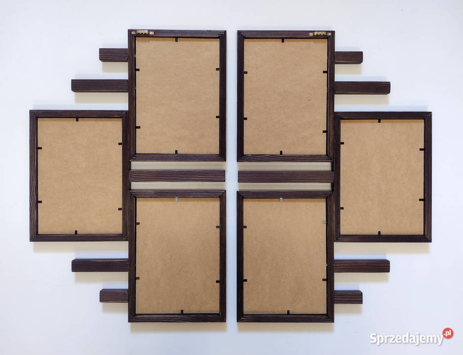 Drewniana Multirama Ramka na 6 zdjęć 15X21 mazowieckie Warszawa