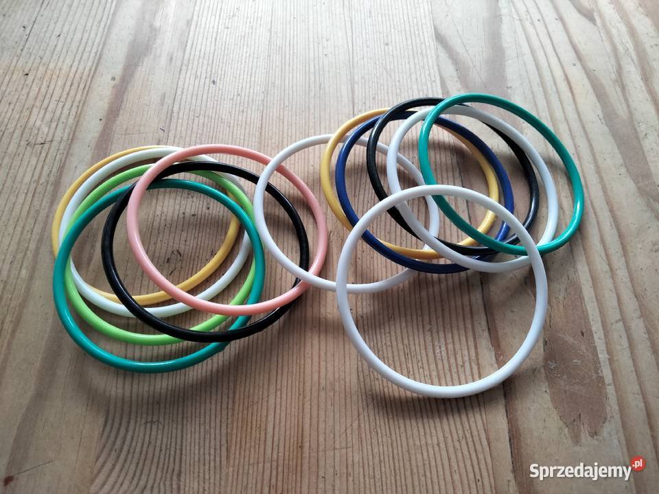 Bransoletka z tworzywa sztucznego 13 sztuk wielkopolskie Ostrów Wielkopolski