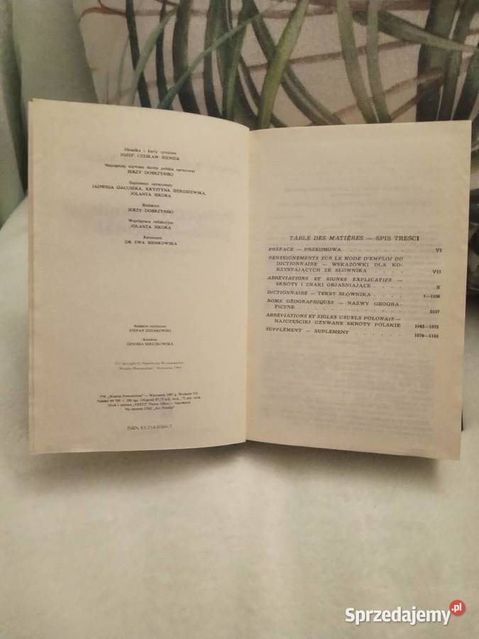Podręczny słownik polsko francuski WP sprzedam