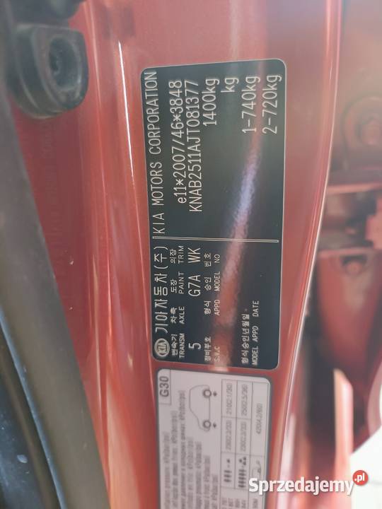 KIA PICANTO 2017 r POLSKI SALON BEZWYPADKOWY centralny zamek