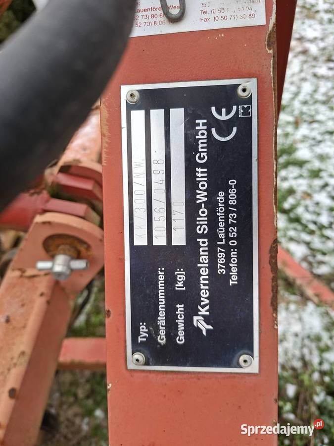 Agregat z hydropakiem Kverneland 3m sprzedam