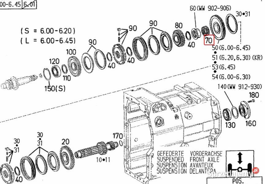 Łożysko igiełkowe wałka skrzyni biegów Deutz małopolskie Biały Kościół sprzedam
