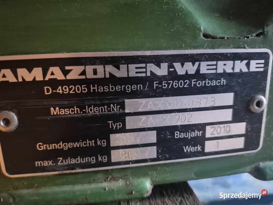 Rozsiewacz Amazone X Perfect 902 dolnośląskie