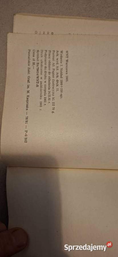 Pierwsze wydanie 2500 nakład rzadki Supronowicz Antykwariat wielkopolskie Łęczyca