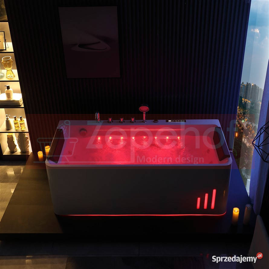 Wanna z hydromasażem EB414 prostokątna Grabówka