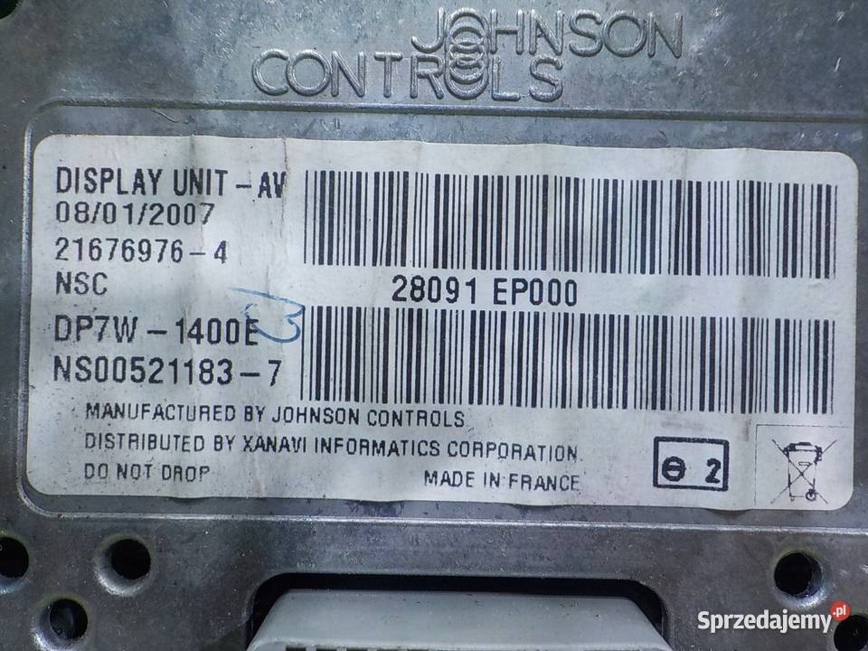 NISSAN QASHQAI J10 I 16 B 07r 5D wyswietlacz