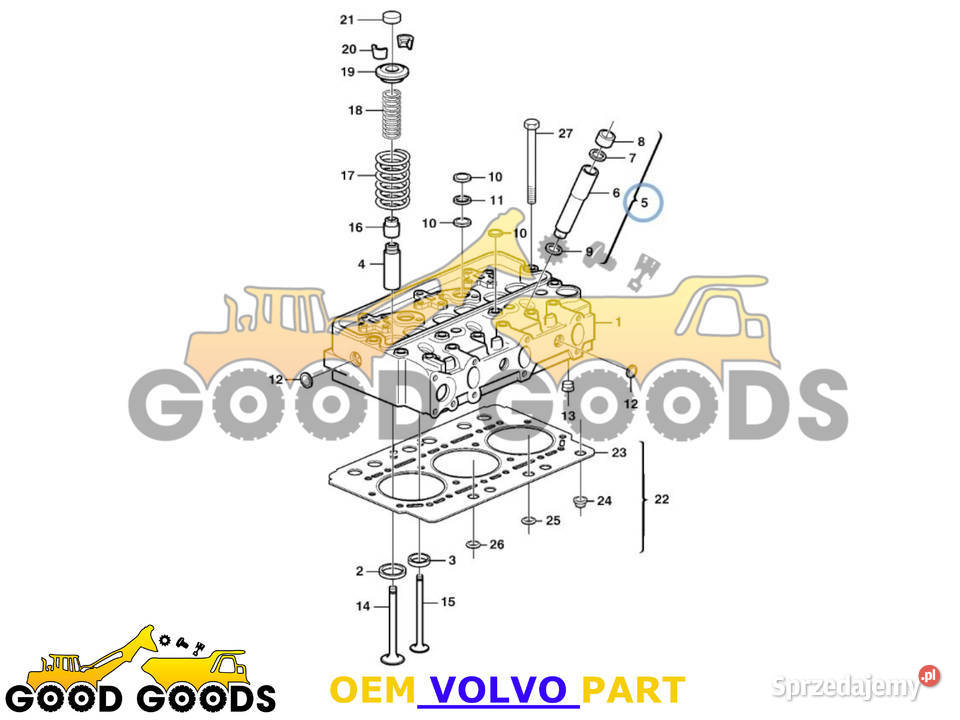 VOLVO OBSADA TULEJKA WTRYSKIWACZA TD45 276130 Władysławów