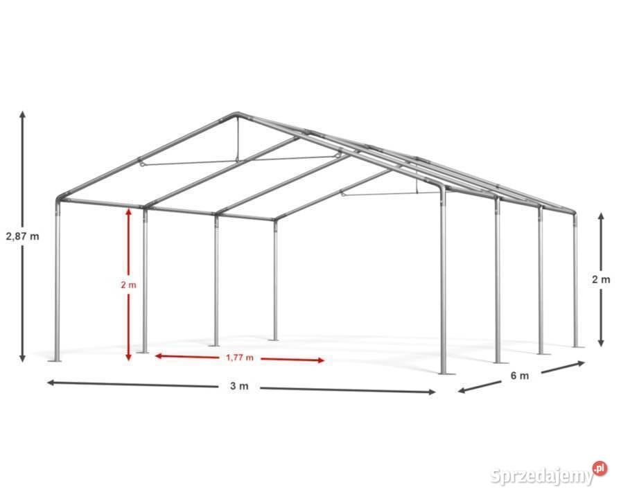 BLACK WEEK 3x6x2m Namiot towarowy rolniczy hala warmińsko-mazurskie Olsztyn sprzedam