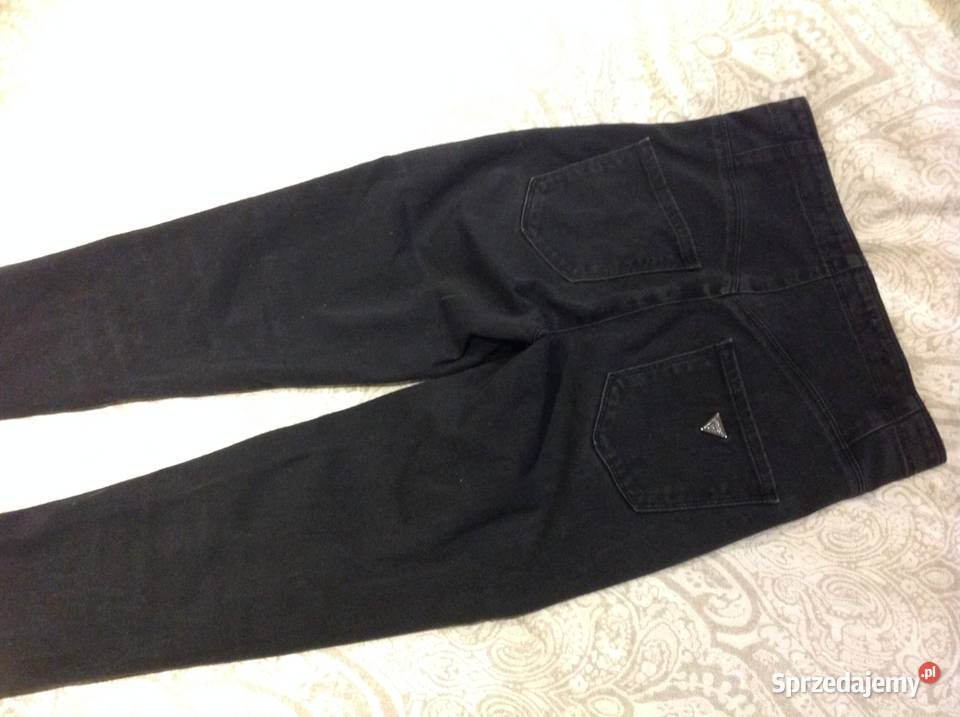 Spodnie Jeans Czarne Damskie GUESS Los Angeles M Długie Spodnie