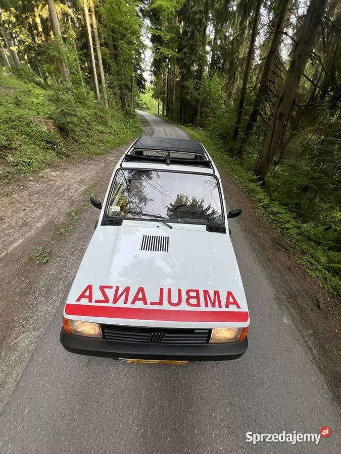 Fiat Panda Ambulans Zabytek Stan Kolekcjonerski Istebna sprzedam