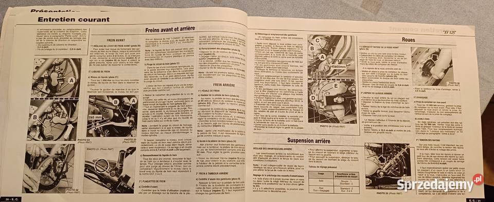 Instrukcja serwisowa do Yamahy Virago 125 Drag