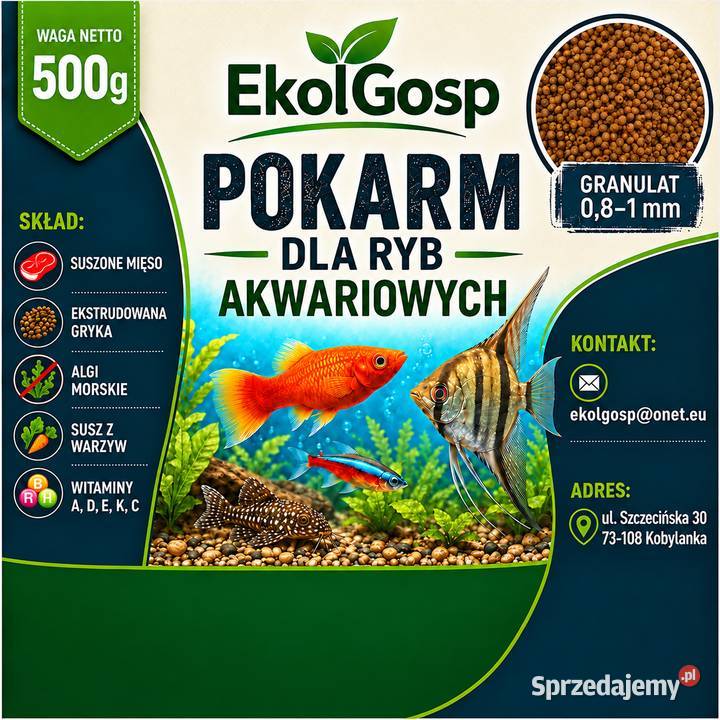 Pokarm karma ryb akwariowych 500g Rolnictwo Szczecin