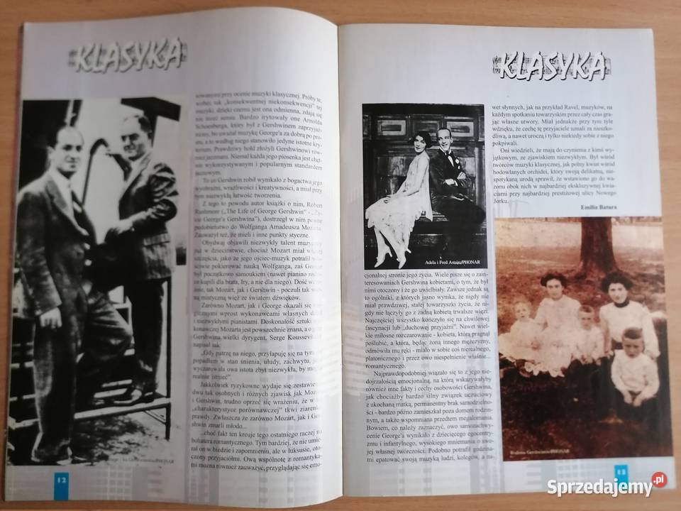 Magazyn muzyczny 78 Klasyka George Gershwin miesięcznik Łódź sprzedam