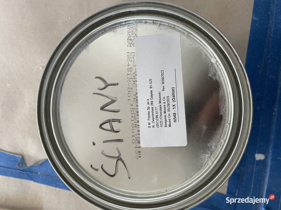 Farba Benjamin Moore Chocolate Mousse 1025 2 sprzedam