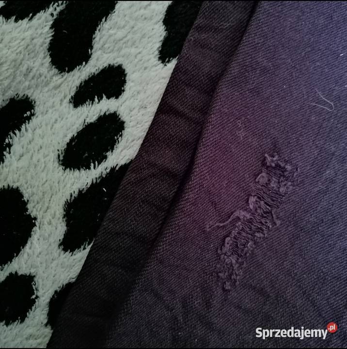 BERSHKA spodnie jeansowe kolorowe zwężane rurki Długie wielkopolskie Leszno