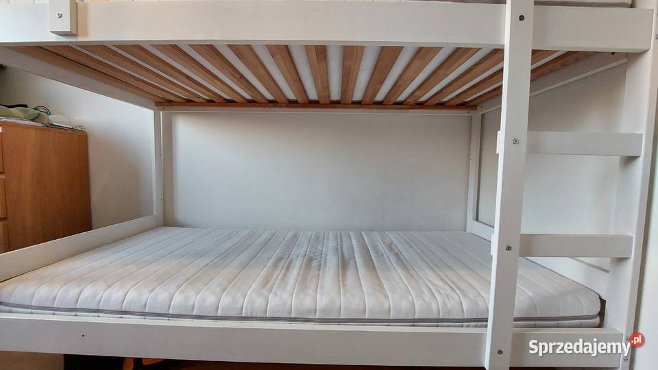Łóżko piętrowe Mydal IKEA białe Łóżka i materace mazowieckie Warszawa