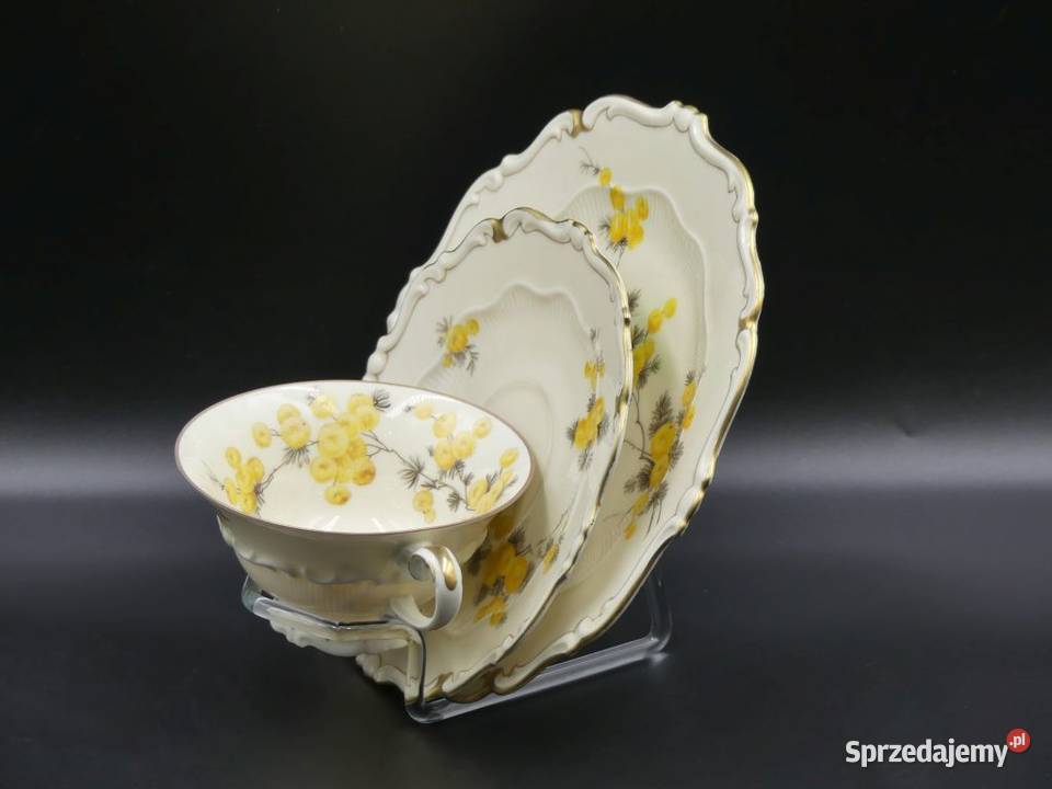 Komplet śniadaniowy Sorau Żary żółte Mimozy Poznań