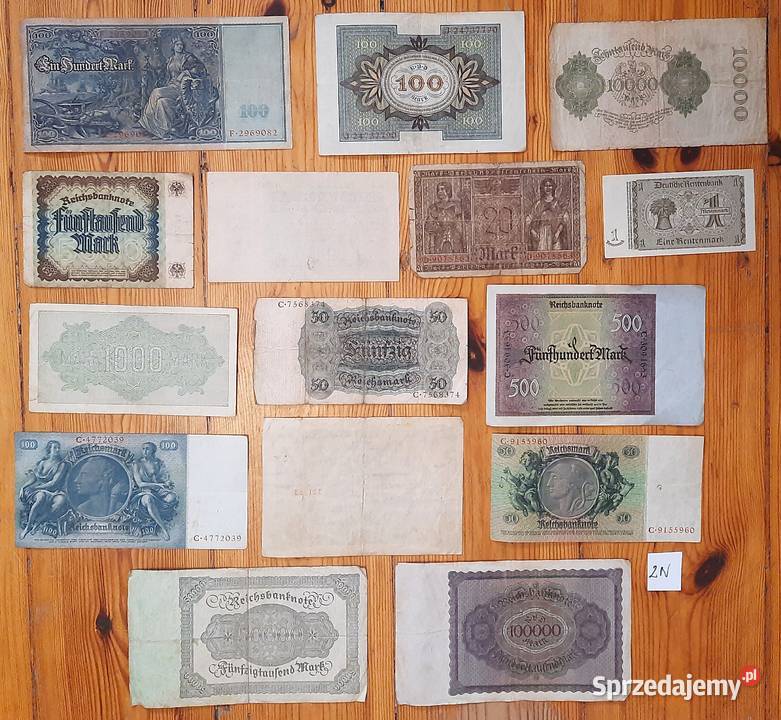 Zestaw Starych Banknotów N2 Pozostałe śląskie Gliwice
